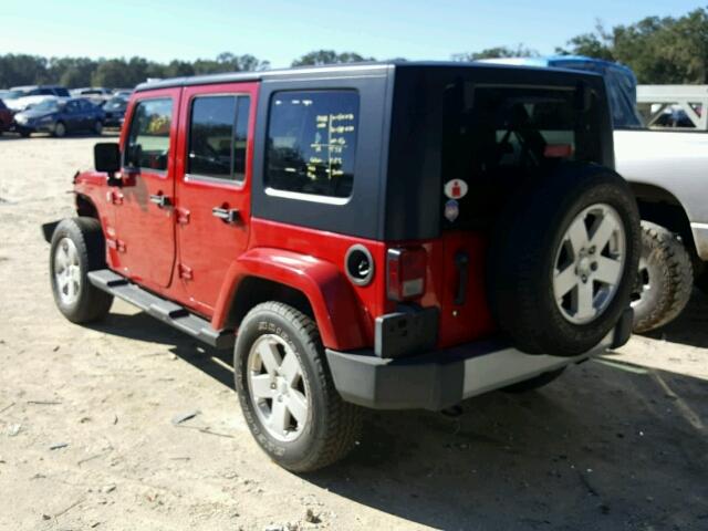 1J4BA5H16AL185150 - 2010 JEEP WRANGLER U RED photo 3