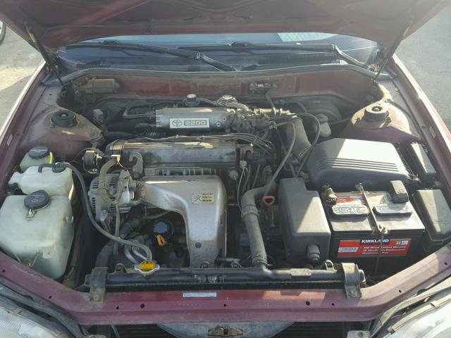 4T1SK12E1NU010713 - 1992 TOYOTA CAMRY LE MAROON photo 7