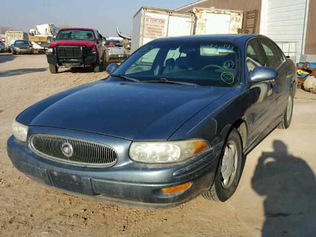 1G4HR54K2YU200024 - 2000 BUICK LESABRE LI BLUE photo 2