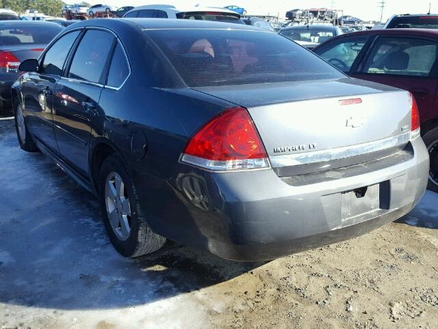 2G1WB5EK0A1194877 - 2010 CHEVROLET IMPALA LT GRAY photo 3