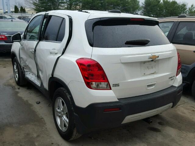 KL7CJRSB1FB099080 - 2015 CHEVROLET TRAX 1LT WHITE photo 3