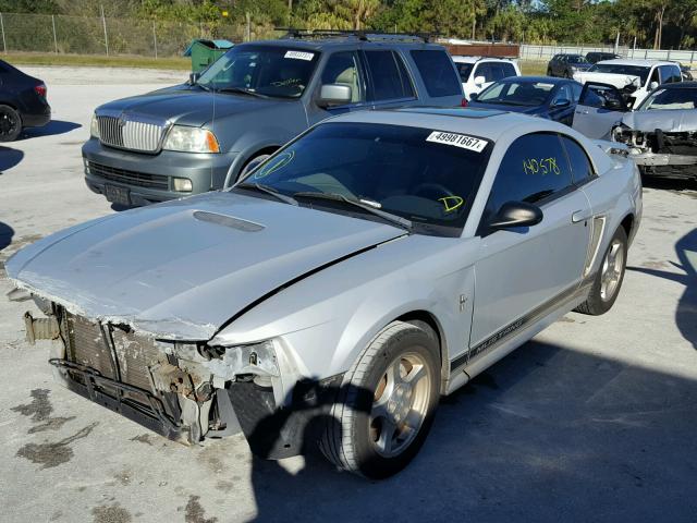 1FAFP40482F172217 - 2002 FORD MUSTANG SILVER photo 2