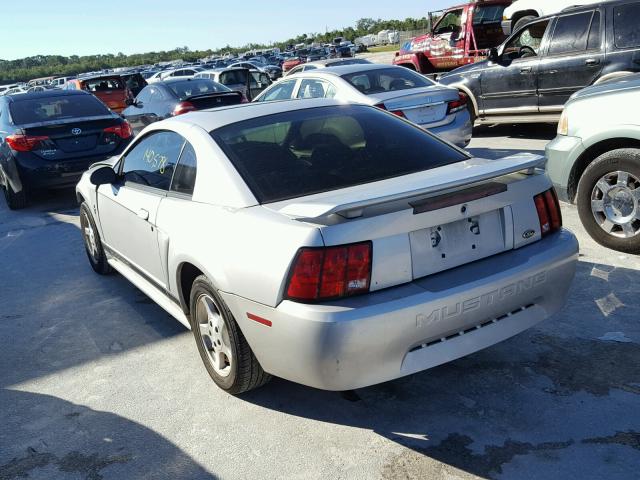 1FAFP40482F172217 - 2002 FORD MUSTANG SILVER photo 3