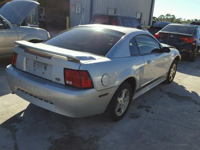 1FAFP40482F172217 - 2002 FORD MUSTANG SILVER photo 4