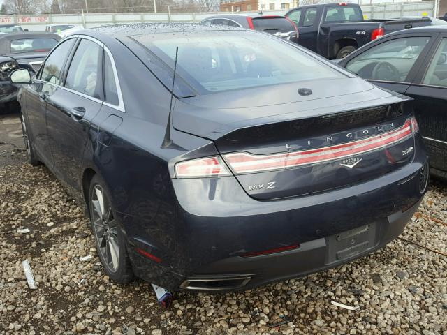 3LN6L2J99ER803533 - 2014 LINCOLN MKZ GRAY photo 3