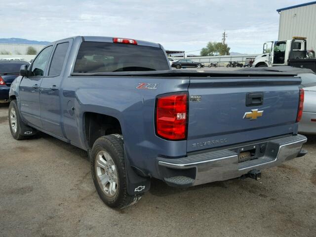 1GCVKREC7FZ296050 - 2015 CHEVROLET SILVERADO BLUE photo 3