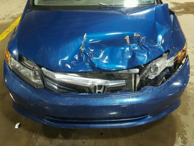 2HGFB2F51CH582534 - 2012 HONDA CIVIC LX BLUE photo 7