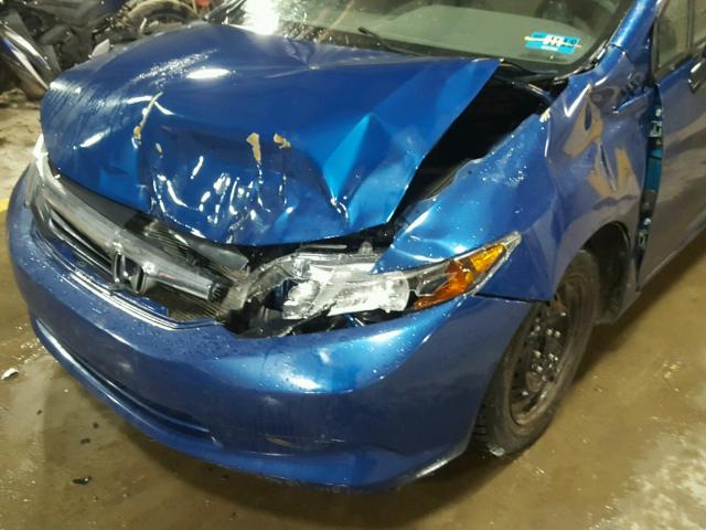 2HGFB2F51CH582534 - 2012 HONDA CIVIC LX BLUE photo 9