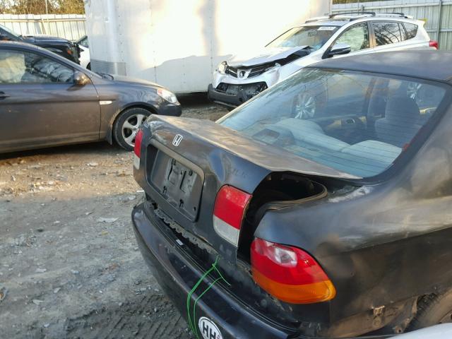 2HGEJ6677WH616259 - 1998 HONDA CIVIC LX BLACK photo 9