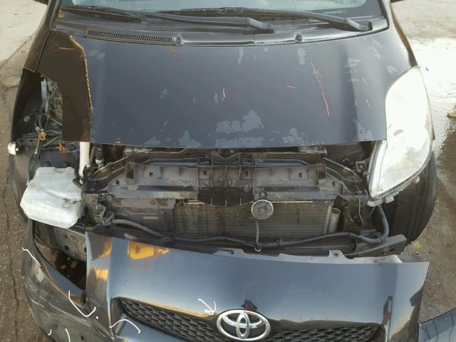 JTDKT4K31A5323329 - 2010 TOYOTA YARIS BLACK photo 7