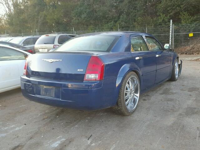 2C3KA43R46H105026 - 2006 CHRYSLER 300 BLUE photo 4