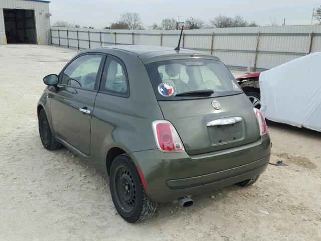 3C3CFFAR7DT554404 - 2013 FIAT 500 POP GREEN photo 3