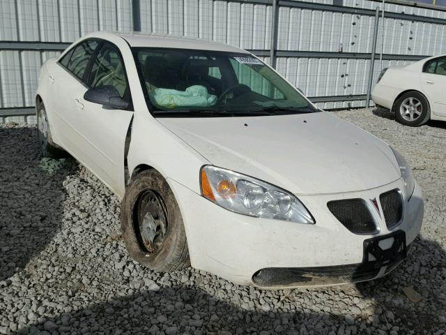 1G2ZG528254148271 - 2005 PONTIAC G6 WHITE photo 1