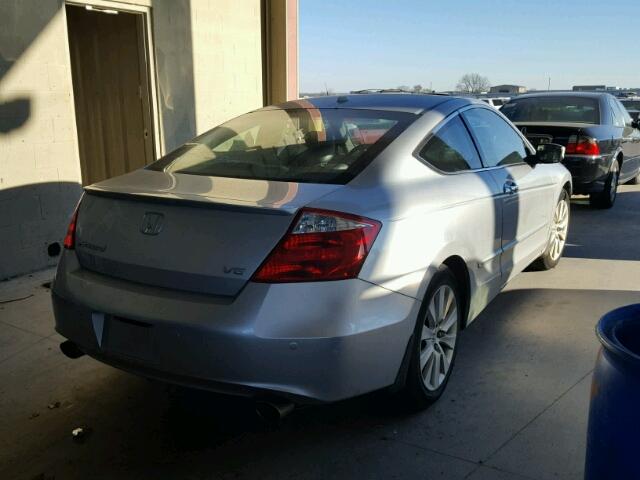 1HGCS22858A013582 - 2008 HONDA ACCORD EXL SILVER photo 4