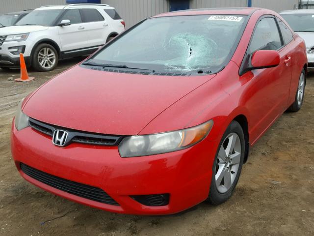 2HGFG11846H560643 - 2006 HONDA CIVIC EX RED photo 2