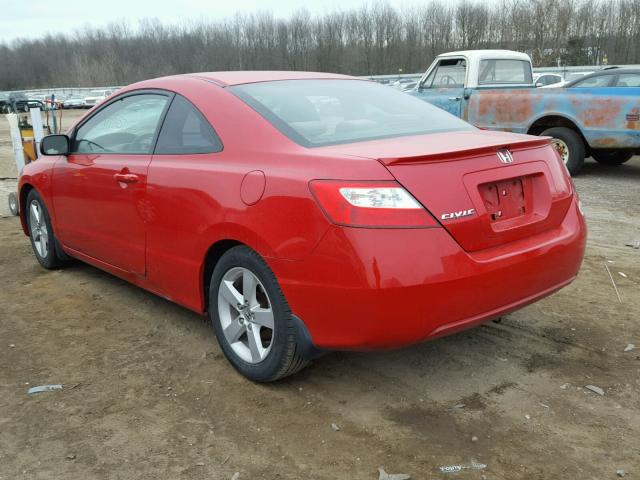 2HGFG11846H560643 - 2006 HONDA CIVIC EX RED photo 3