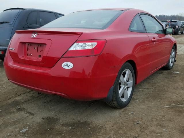 2HGFG11846H560643 - 2006 HONDA CIVIC EX RED photo 4