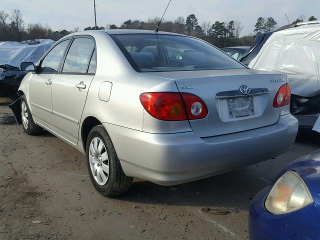 JTDBR32E742033189 - 2004 TOYOTA COROLLA CE SILVER photo 3