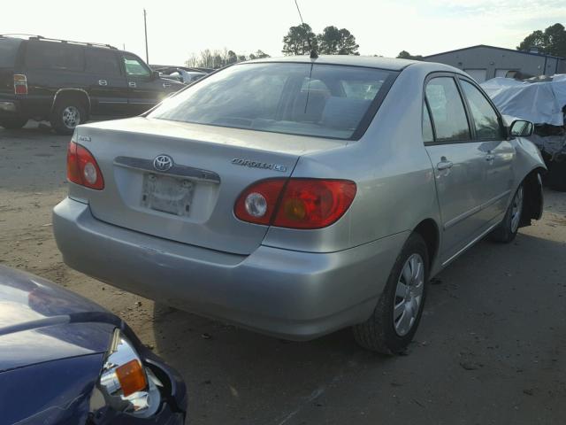 JTDBR32E742033189 - 2004 TOYOTA COROLLA CE SILVER photo 4