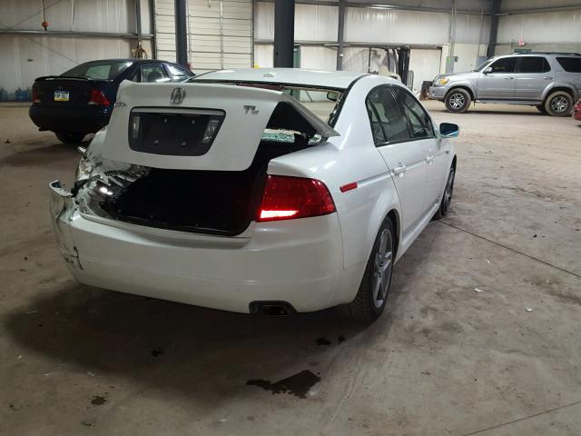 19UUA66216A002273 - 2006 ACURA 3.2TL WHITE photo 4