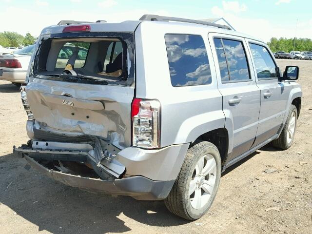 1C4NJPFB9ED798423 - 2014 JEEP PATRIOT LA SILVER photo 4