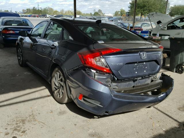 19XFC2F76HE052592 - 2017 HONDA CIVIC EX ლურჯი ფოტო 3