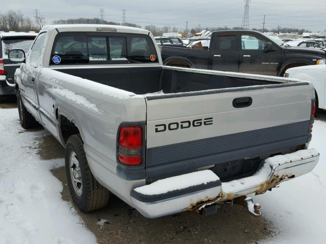 1B7HC16Z0WS534506 - 1998 DODGE RAM 1500 SILVER photo 3