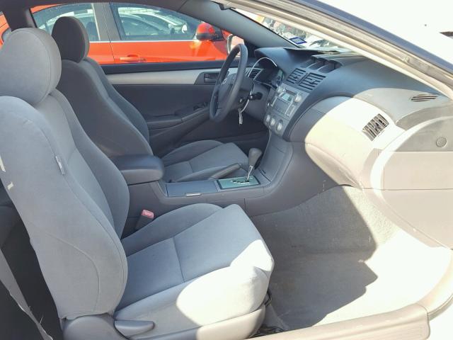 4T1CE38P06U645620 - 2006 TOYOTA CAMRY SOLA SILVER photo 5