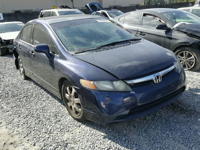 2HGFA16518H524010 - 2008 HONDA CIVIC LX BLUE photo 1