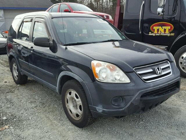 JHLRD68526C023529 - 2006 HONDA CR-V LX BLACK photo 1