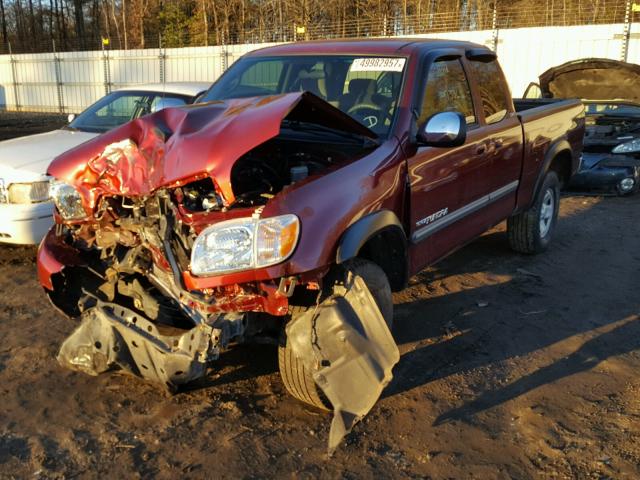 5TBRU34106S478935 - 2006 TOYOTA TUNDRA ACC BURGUNDY photo 2