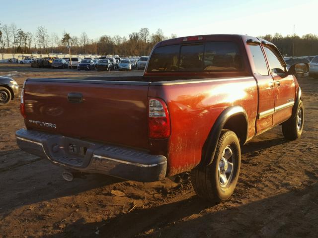 5TBRU34106S478935 - 2006 TOYOTA TUNDRA ACC BURGUNDY photo 4