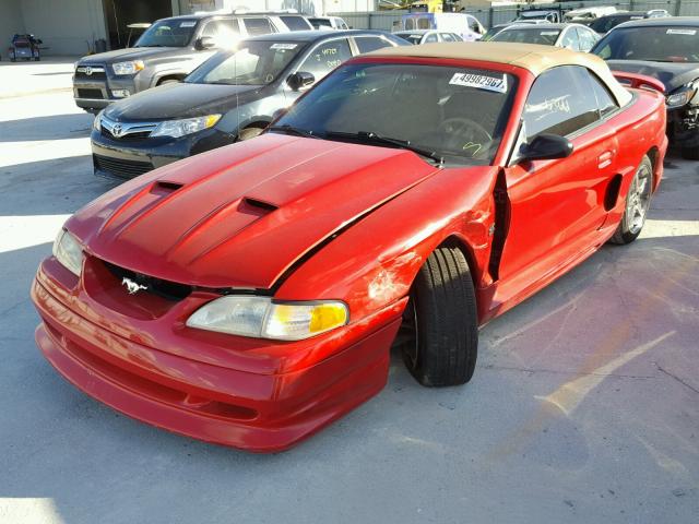 1FALP45T7SF111573 - 1995 FORD MUSTANG GT RED photo 2