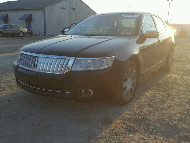 3LNHM26T87R672480 - 2007 LINCOLN MKZ BLACK photo 2