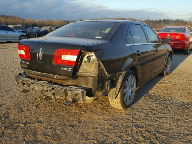 3LNHM26T87R672480 - 2007 LINCOLN MKZ BLACK photo 4