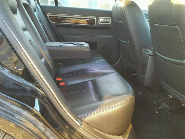 3LNHM26T87R672480 - 2007 LINCOLN MKZ შავი ფოტო 6