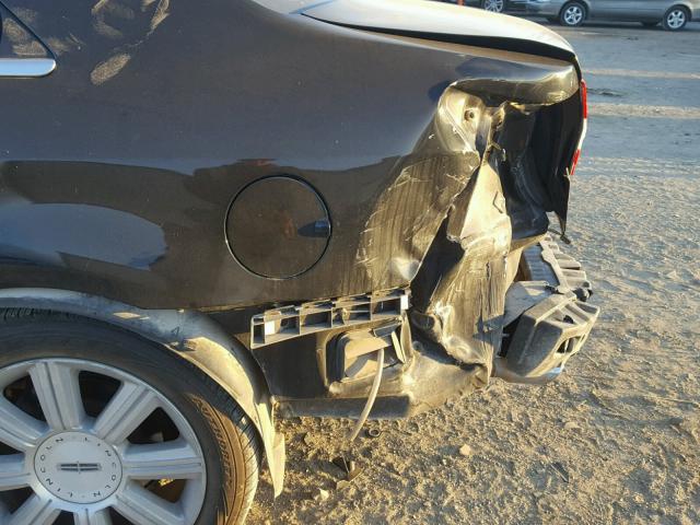 3LNHM26T87R672480 - 2007 LINCOLN MKZ შავი ფოტო 9