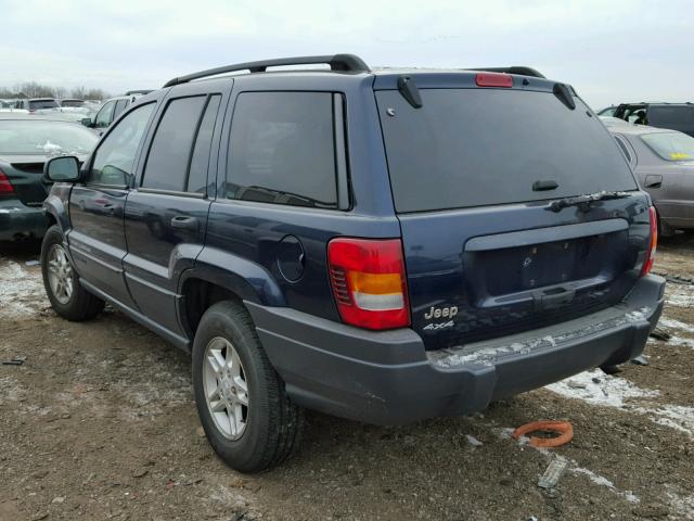 1J4GW48S74C280668 - 2004 JEEP GRAND CHER BLUE photo 3