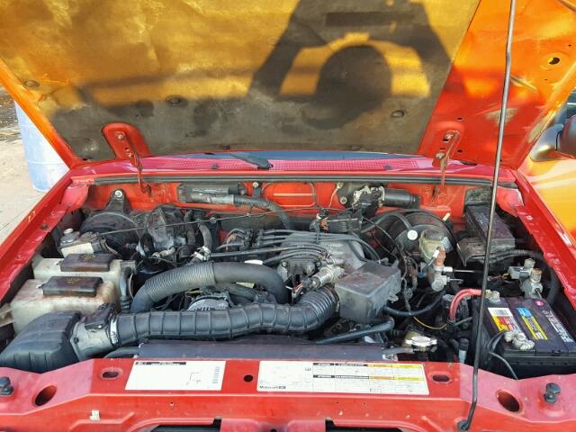 1FTYR14VXYPB33856 - 2000 FORD RANGER SUP RED photo 7