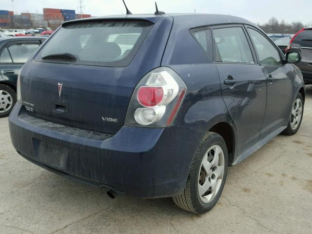 5Y2SP67849Z464520 - 2009 PONTIAC VIBE BLUE photo 4