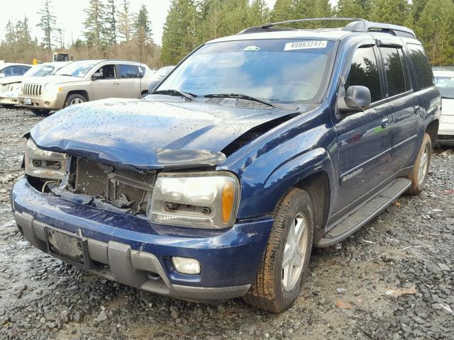 1GNET16S336149250 - 2003 CHEVROLET TRAILBLAZE BLUE photo 2