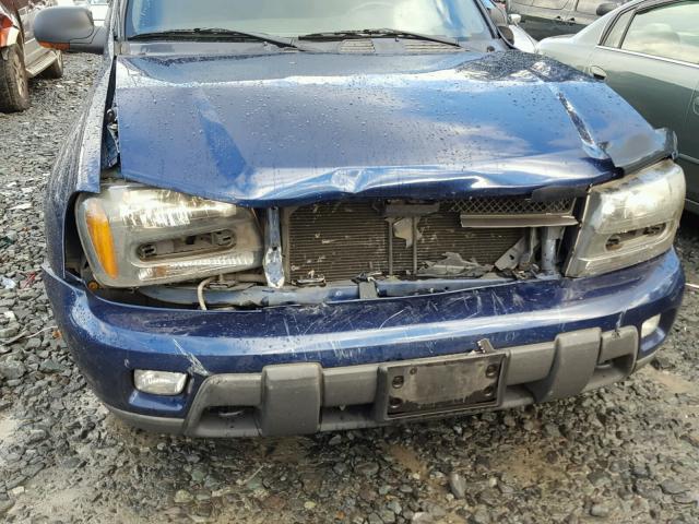 1GNET16S336149250 - 2003 CHEVROLET TRAILBLAZE BLUE photo 9