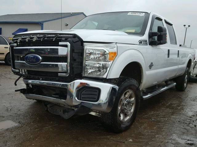 1FT7W2BT4EEB35895 - 2014 FORD F250 SUPER WHITE photo 2