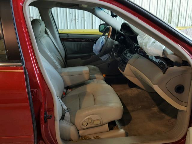 1G6KE57Y82U160001 - 2002 CADILLAC DEVILLE DH RED photo 5