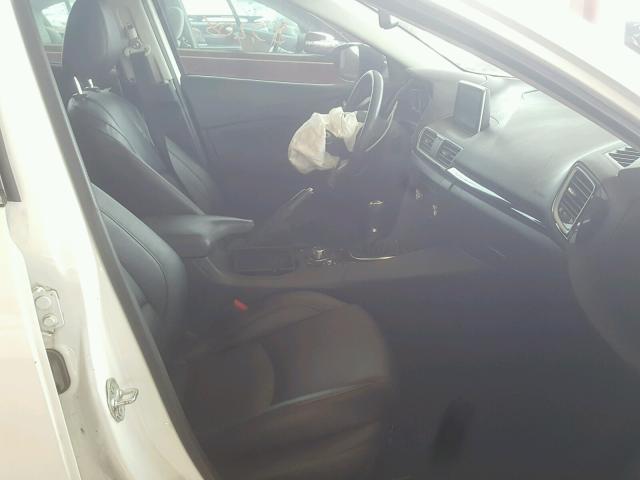 JM1BM1M75E1195265 - 2014 MAZDA 3 GRAND TO WHITE photo 5
