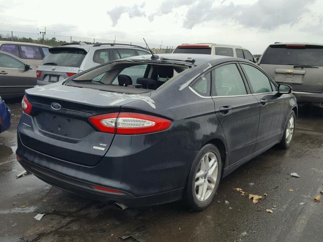 3FA6P0HD6ER245055 - 2014 FORD FUSION SE GREEN photo 4