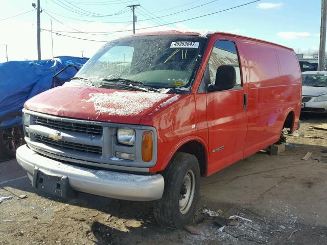 1GCHG35R6X1125418 - 1999 CHEVROLET EXPRESS G3 RED photo 2