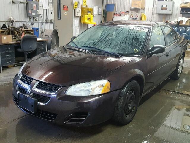 1B3EL36T14N369007 - 2004 DODGE STRATUS SE PURPLE photo 2