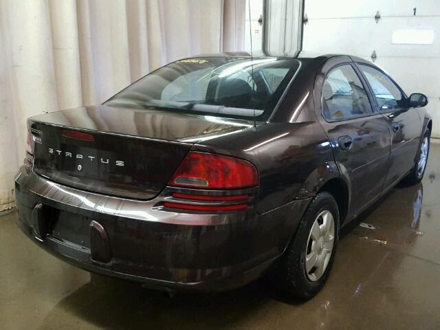 1B3EL36T14N369007 - 2004 DODGE STRATUS SE PURPLE photo 4