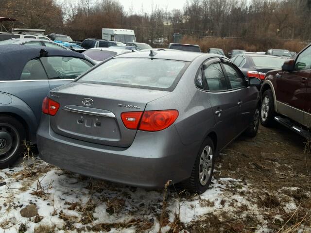 KMHDU4AD4AU130867 - 2010 HYUNDAI ELANTRA BL GRAY photo 4